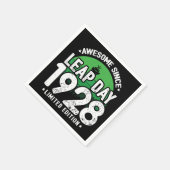 Phantastisch seit 1928 Leap Year Day Feb 29 Geburt Serviette (Ecke)