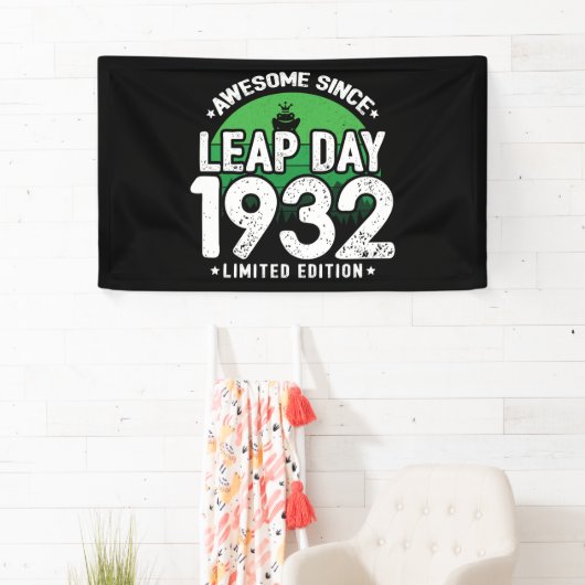 Phantastisch seit 1932 Leap Year Day Feb 29 Geburt Banner (Insitu)