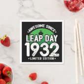 Phantastisch seit 1932 Leap Year Day Feb 29 Geburt Serviette (Beispiel)