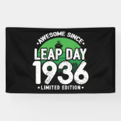 Phantastisch seit 1936 Leap Year Day Feb 29 Birthd Banner (Horizontal)