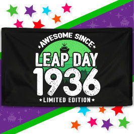 Phantastisch seit 1936 Leap Year Day Feb 29 Birthd Banner