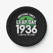 Phantastisch seit 1936 Leap Year Day Feb 29 Birthd Pappteller (Vorderseite)