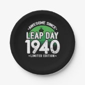 Phantastisch seit 1940 Leap Year Day Feb 29 Geburt Pappteller (Vorderseite)
