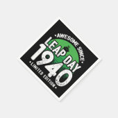 Phantastisch seit 1940 Leap Year Day Feb 29 Geburt Serviette (Ecke)