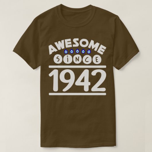 Phantastisch seit 1942 T-Shirt (Design vorne)