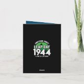Phantastisch seit 1944 Leap Year Day Feb 29 Birthd Karte (Rückseite)