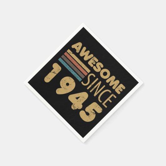 Phantastisch seit 1945 80. Geburtstag Serviette (Ecke)