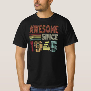 Phantastisch seit 1945 Retro Geboren 1945 Geburtst T-Shirt