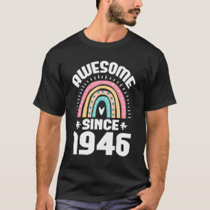 Phantastisch seit 1946 77. Geburtstag Regenbogen G T-Shirt