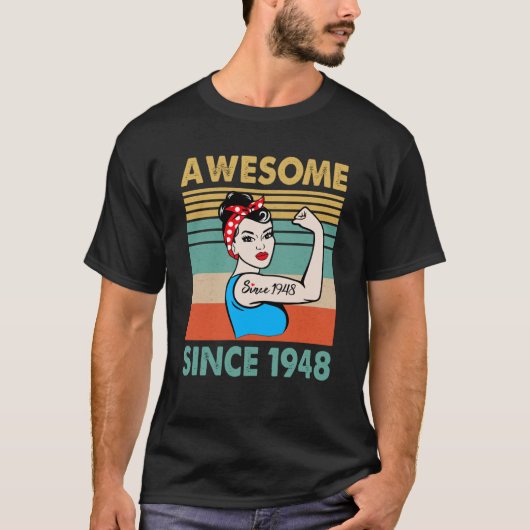 phantastisch seit 1948 75. Geburtstag T-Shirt (Vorderseite)