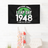 Phantastisch seit 1948 Leap Year Day Feb 29 Birthd Banner (Insitu)