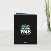 Phantastisch seit 1948 Leap Year Day Feb 29 Birthd Karte (Rückseite)
