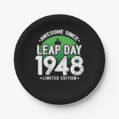 Phantastisch seit 1948 Leap Year Day Feb 29 Birthd Pappteller (Vorderseite)