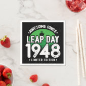 Phantastisch seit 1948 Leap Year Day Feb 29 Birthd Serviette (Beispiel)