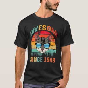 Phantastisch seit 1949 74. Geburtstag für Katze T-Shirt