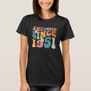 Phantastisch seit 1951 72. Geburtstag Retro Gebore T-Shirt