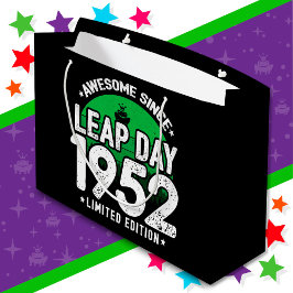 Phantastisch seit 1952 Leap Year Day Feb 29 Geburt Große Geschenktüte