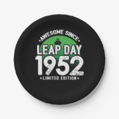 Phantastisch seit 1952 Leap Year Day Feb 29 Geburt Pappteller (Vorderseite)