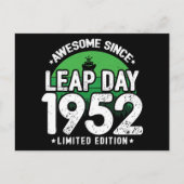 Phantastisch seit 1952 Leap Year Day Feb 29 Geburt Postkarte (Vorderseite)