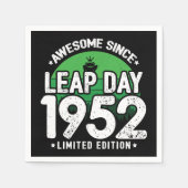 Phantastisch seit 1952 Leap Year Day Feb 29 Geburt Serviette (Vorderseite)