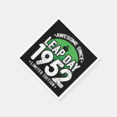 Phantastisch seit 1952 Leap Year Day Feb 29 Geburt Serviette (Ecke)