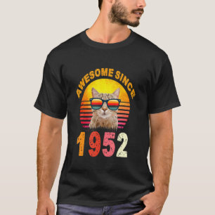 phantastisch seit 1952 Vintage Katze T-Shirt