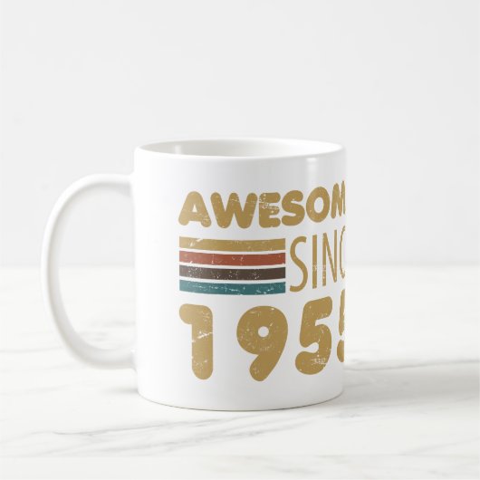 Phantastisch seit 1955 70. Geburtstag Kaffeetasse (Links)