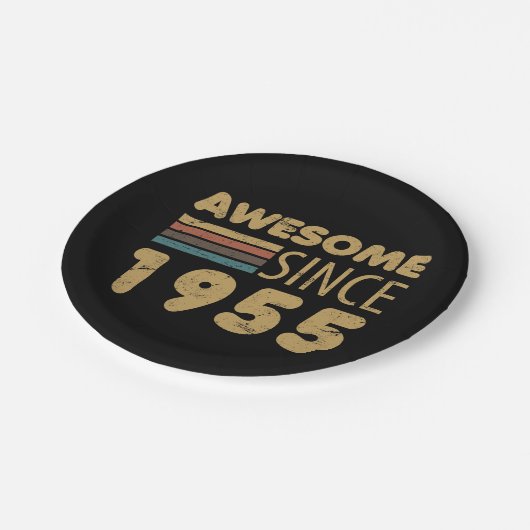 Phantastisch seit 1955 70. Geburtstag Pappteller (Schrägansicht)