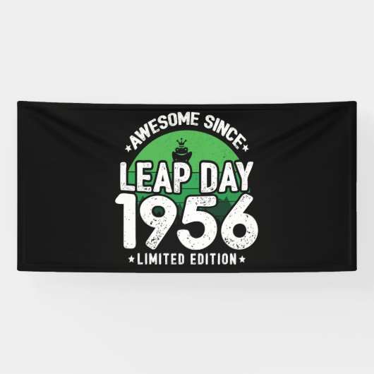 Phantastisch seit 1956 - Leap Day Leap Year Birthd Banner (Horizontal)