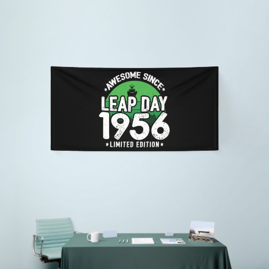 Phantastisch seit 1956 - Leap Day Leap Year Birthd Banner (Messeveranstaltung)