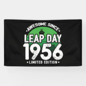 Phantastisch seit 1956 Leap Year Day Feb 29 Birthd Banner (Horizontal)