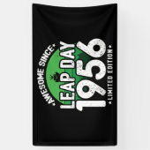 Phantastisch seit 1956 Leap Year Day Feb 29 Birthd Banner (Vertikal)