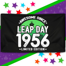 Phantastisch seit 1956 Leap Year Day Feb 29 Birthd Banner