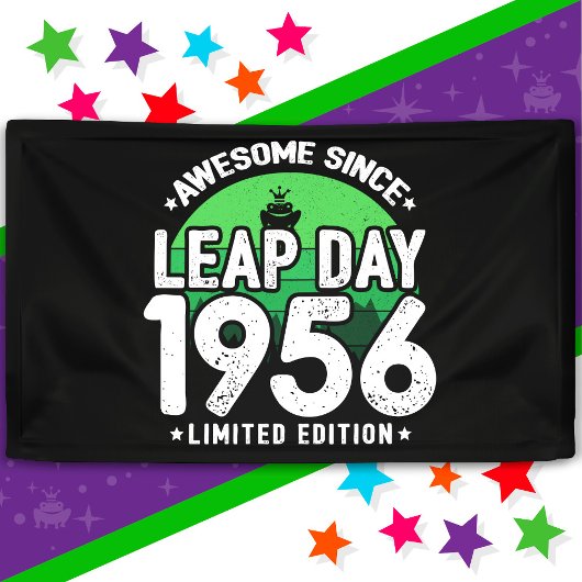Phantastisch seit 1956 Leap Year Day Feb 29 Birthd Banner