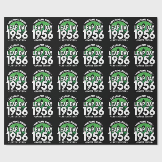Phantastisch seit 1956 Leap Year Day Feb 29 Birthd Geschenkpapier (Flach)