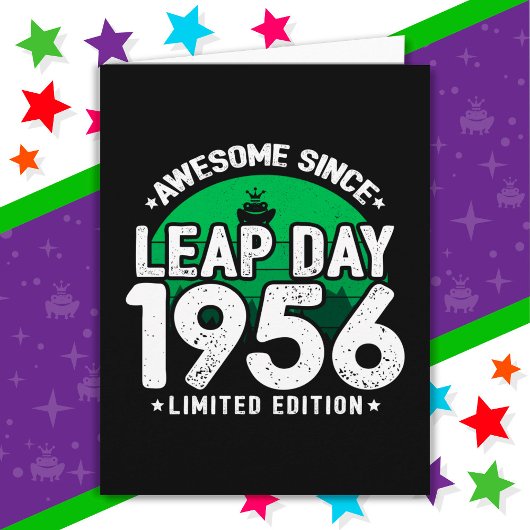 Phantastisch seit 1956 Leap Year Day Feb 29 Birthd Karte