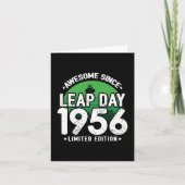 Phantastisch seit 1956 Leap Year Day Feb 29 Birthd Karte (Vorderseite)