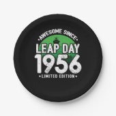 Phantastisch seit 1956 Leap Year Day Feb 29 Birthd Pappteller (Vorderseite)