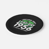 Phantastisch seit 1956 Leap Year Day Feb 29 Birthd Pappteller (Schrägansicht)