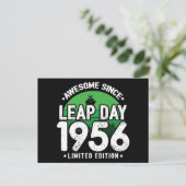 Phantastisch seit 1956 Leap Year Day Feb 29 Birthd Postkarte (Stehend Vorderseite)