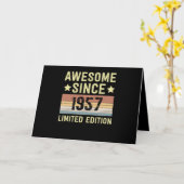 Phantastisch seit 1957 Retro 65 Jahre alt Geburtst Karte (Gelbe Blume)