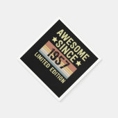 Phantastisch seit 1957 Retro 65 Jahre alt Geburtst Serviette (Ecke)