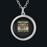 Phantastisch seit 1957 Retro 65 Jahre alt Geburtst Versilberte Kette<br><div class="desc">1</div>