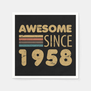 Phantastisch seit 1958 65. Geburtstag Serviette
