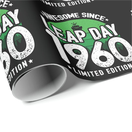 Phantastisch seit 1960 Leap Year Day Feb 29 Geburt Geschenkpapier (Rolleneckpunkt)