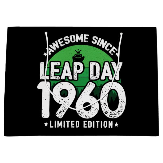 Phantastisch seit 1960 Leap Year Day Feb 29 Geburt Große Geschenktüte (Vorderseite)