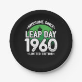 Phantastisch seit 1960 Leap Year Day Feb 29 Geburt Pappteller (Vorderseite)