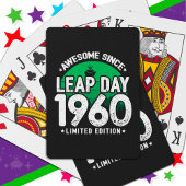 Phantastisch seit 1960 Leap Year Day Feb 29 Geburt Spielkarten