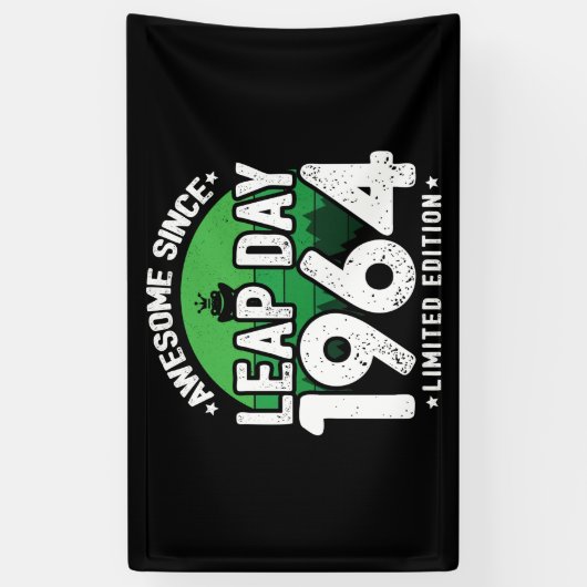 Phantastisch seit 1964 Leap Year Day Feb 29 Birthd Banner (Vertikal)