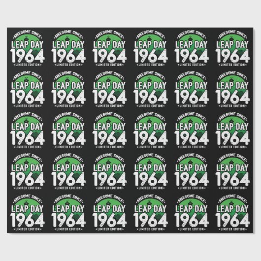 Phantastisch seit 1964 Leap Year Day Feb 29 Birthd Geschenkpapier (Flach)
